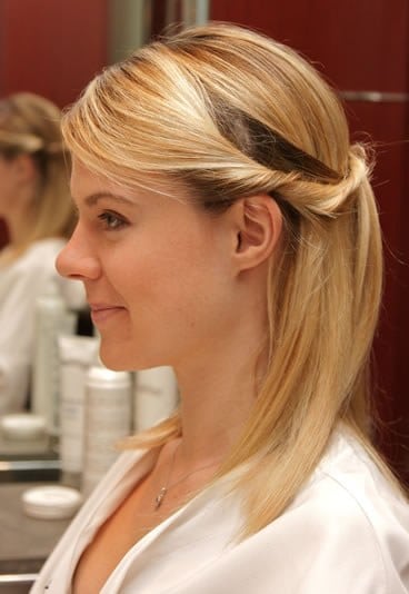 Coiffure rapide simple (photo aufeminin.com)